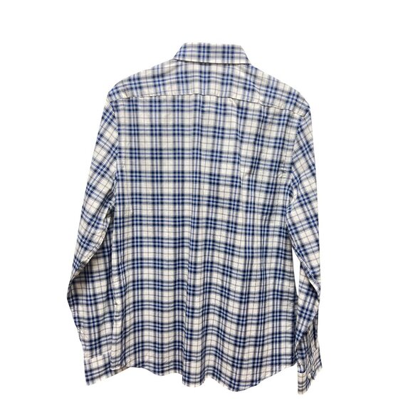 Express NWT Blue & White Plaid Button Down Shirt - Picture 5 of 5